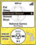 Soccer lapel pin