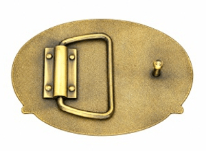 Custom belt buckle backs