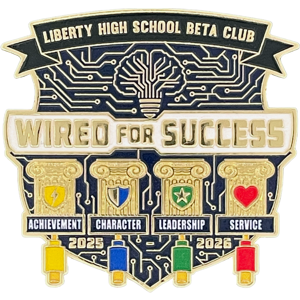 Custom Beta Club pins Custom Beta Club pins