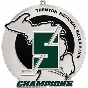 Trenton Blades champion medals and pins