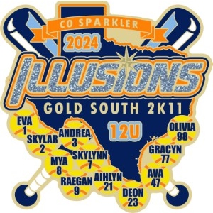 Colorado Sparkler softball pin