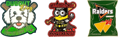 Cooperstown sibling trading pins