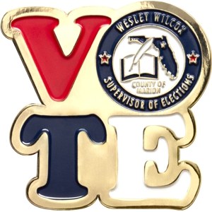 custom lapel pin soft enamel for voting awareness