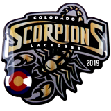 Custom Lacrosse Pin Colorado Scorpions