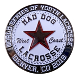 Custom Lacrosse Pin Mad Dog Lacrosse