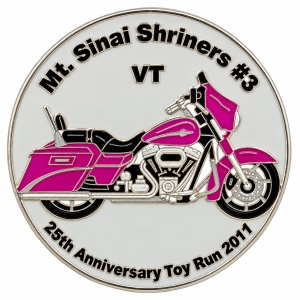 Motorcycle club pin