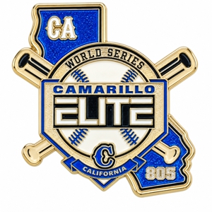Custom USA Baseball trading pin